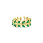 Load image into Gallery viewer, Green Leaf Ring