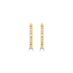 Load image into Gallery viewer, Thin Bar Rectangle Hoop Earrings