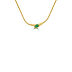 Load image into Gallery viewer, Serpent emerald necklace