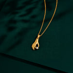 Load image into Gallery viewer, Crystal hand pendant (white)