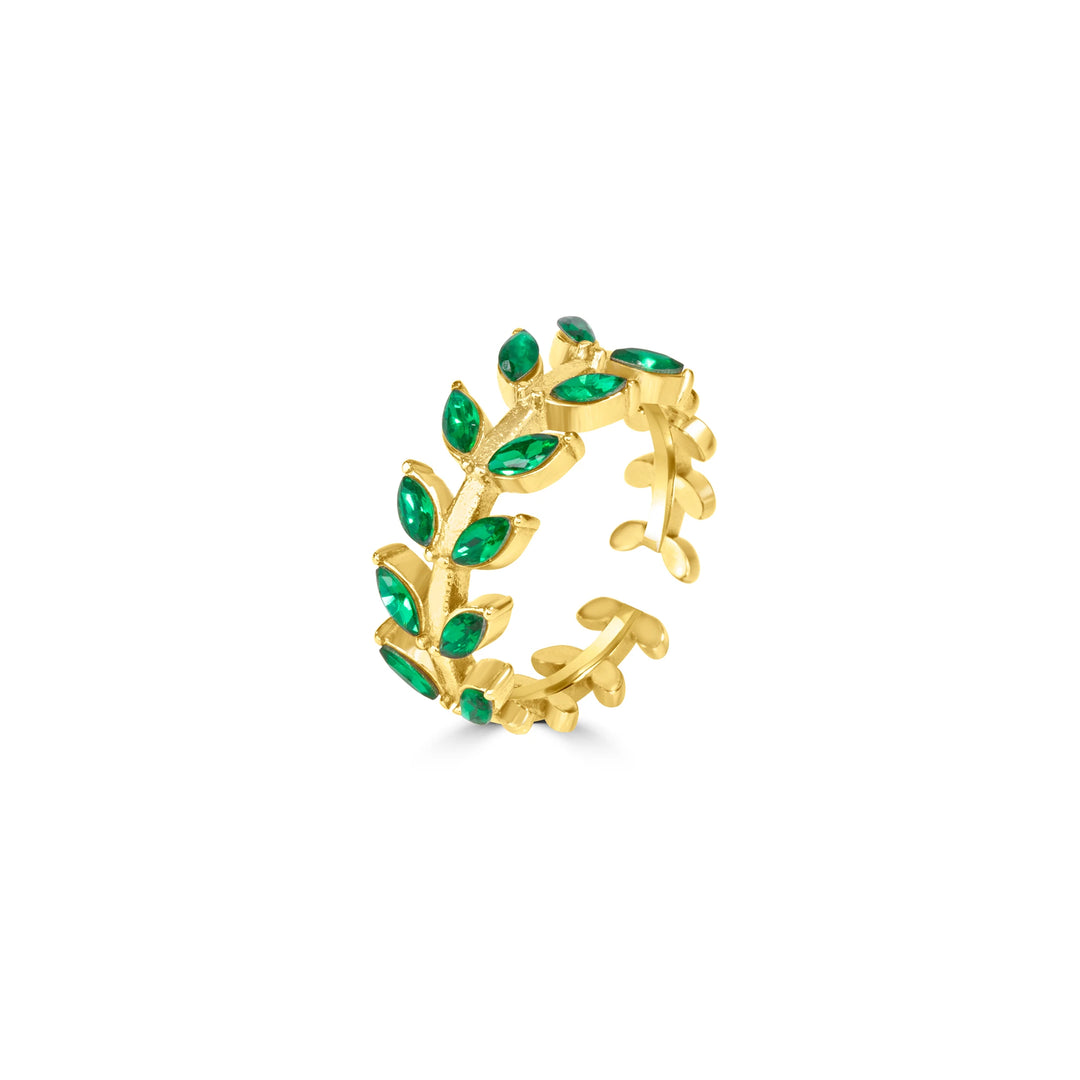 Green Leaf Ring