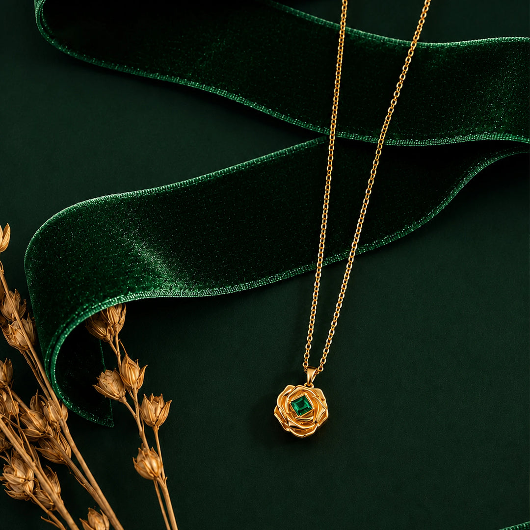 Sculpted Rose Pendant