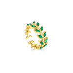 Load image into Gallery viewer, Green Leaf Ring
