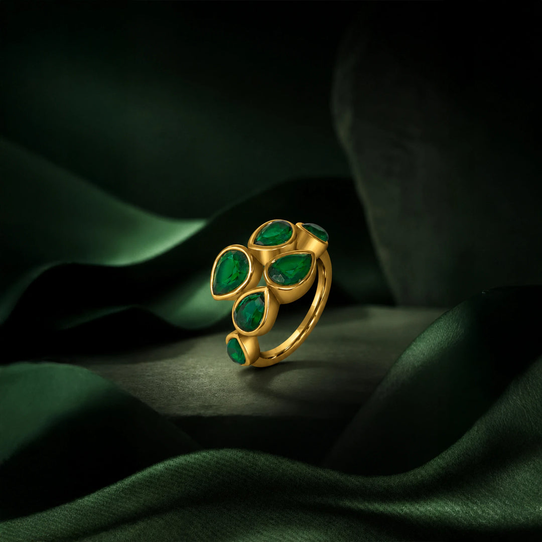 Emerald Bloom Ring