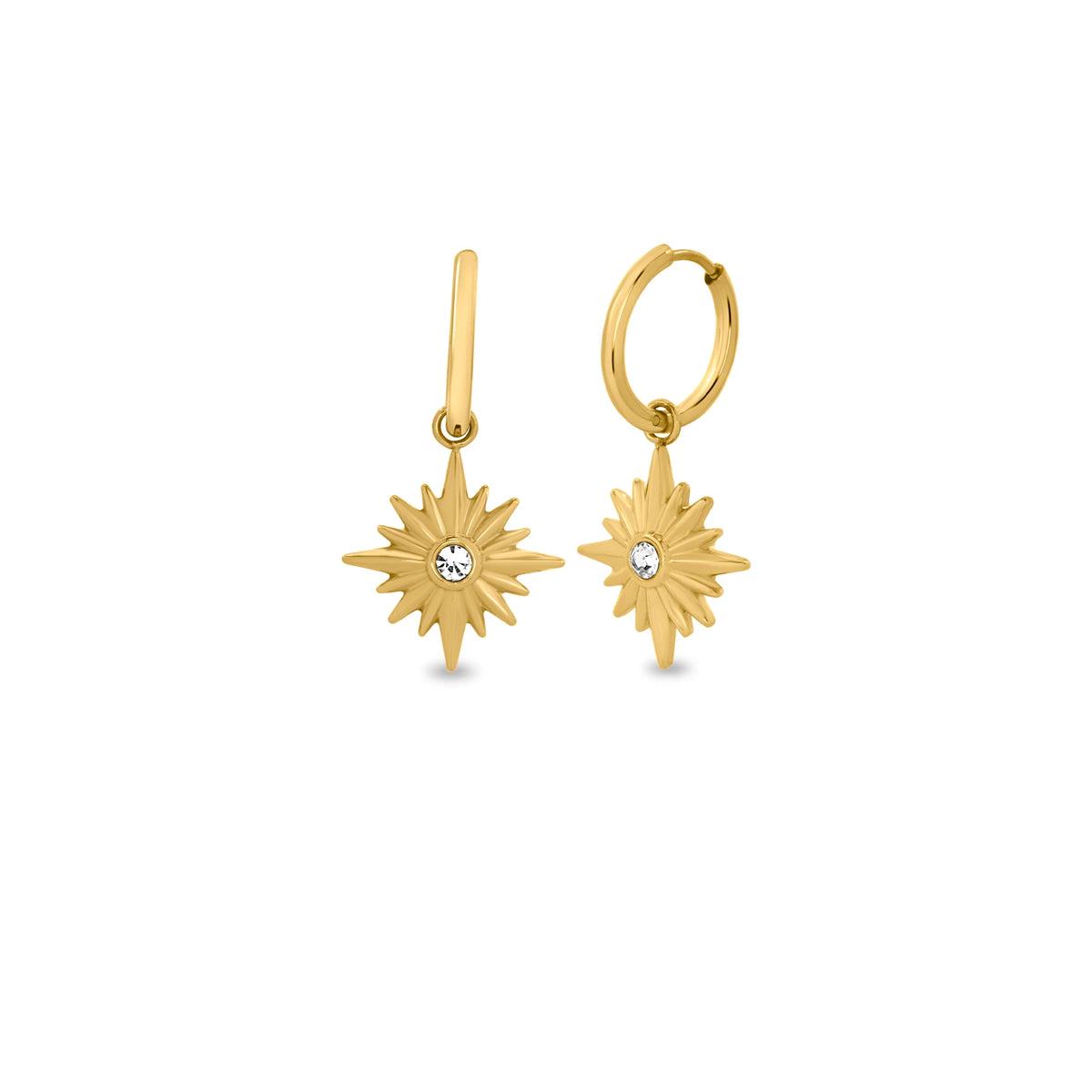 Diamond spike earrings