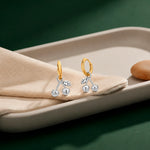 Load image into Gallery viewer, Dual Tone Cherry Earrings
