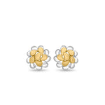 Load image into Gallery viewer, Dual Tone Floral Earrings
