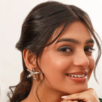 Load image into Gallery viewer, Dual Tone Star Stud Earrings
