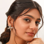 Load image into Gallery viewer, Dual Tone Star Stud Earrings
