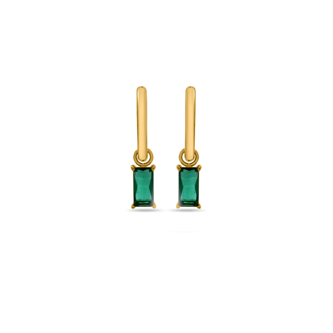 Emerald Green Hoops
