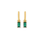 Load image into Gallery viewer, Emerald Green Hoops
