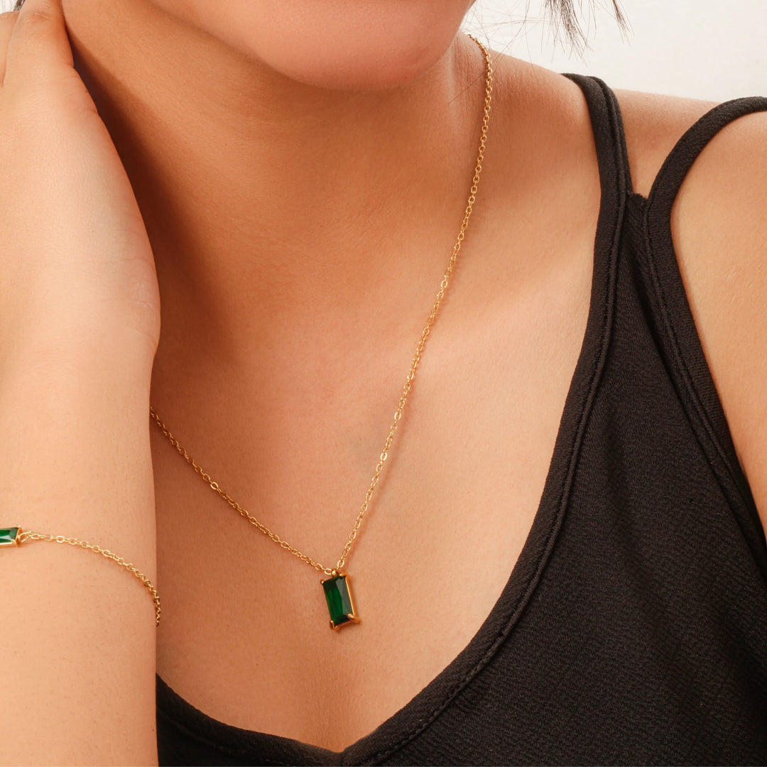 Green Gemstone Necklace