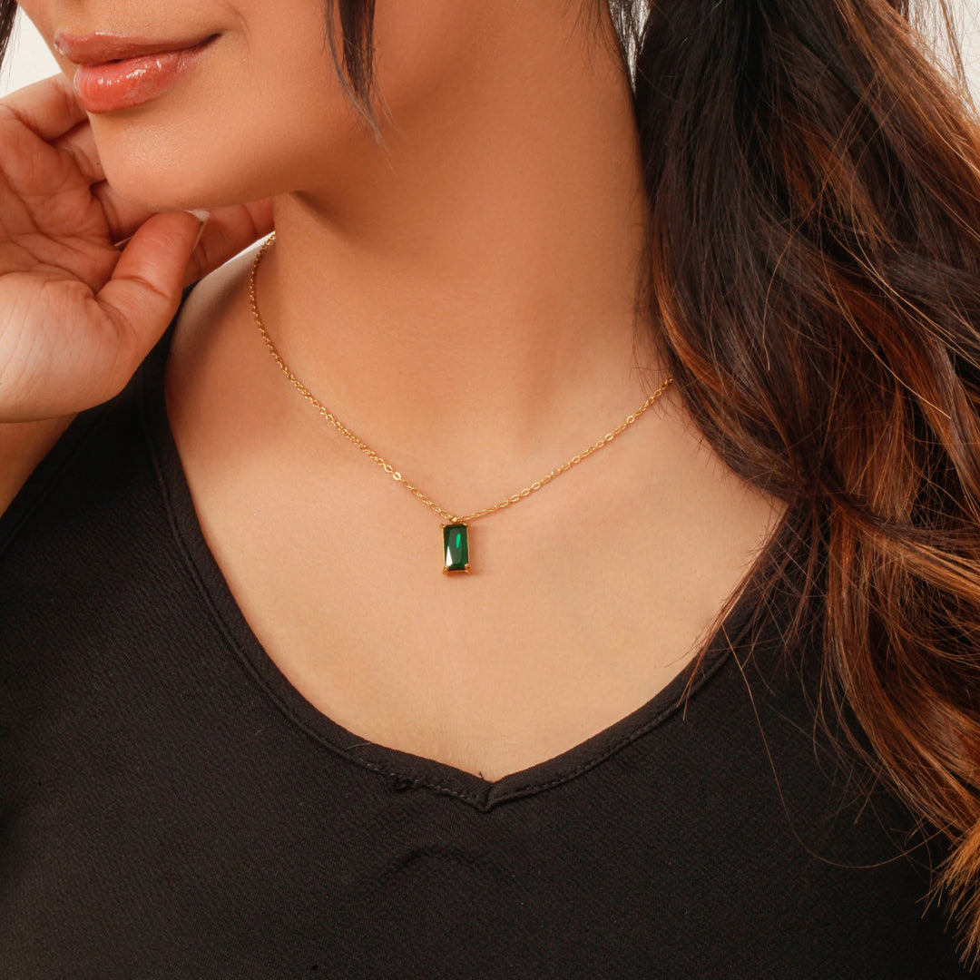 Green Gemstone Necklace