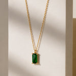 Load image into Gallery viewer, Green Gemstone Necklace
