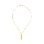 Load image into Gallery viewer, Floral rose pendant
