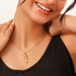 Load image into Gallery viewer, Floral rose pendant
