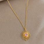 Load image into Gallery viewer, Spike Heart Pendant (Pink)
