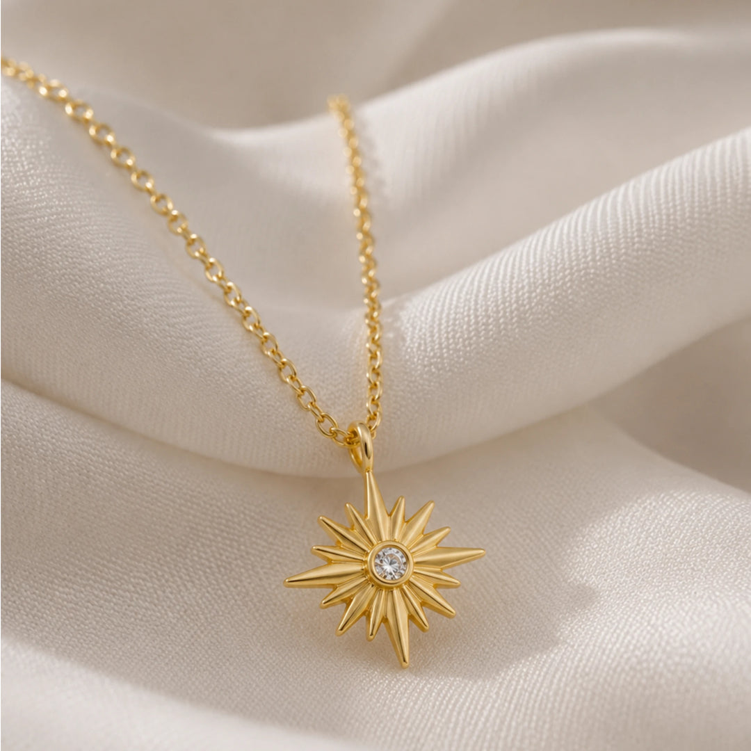 Diamond spike necklace