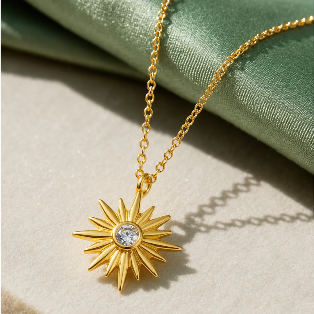 Diamond spike necklace