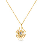 Load image into Gallery viewer, Spike Heart Pendant (White)
