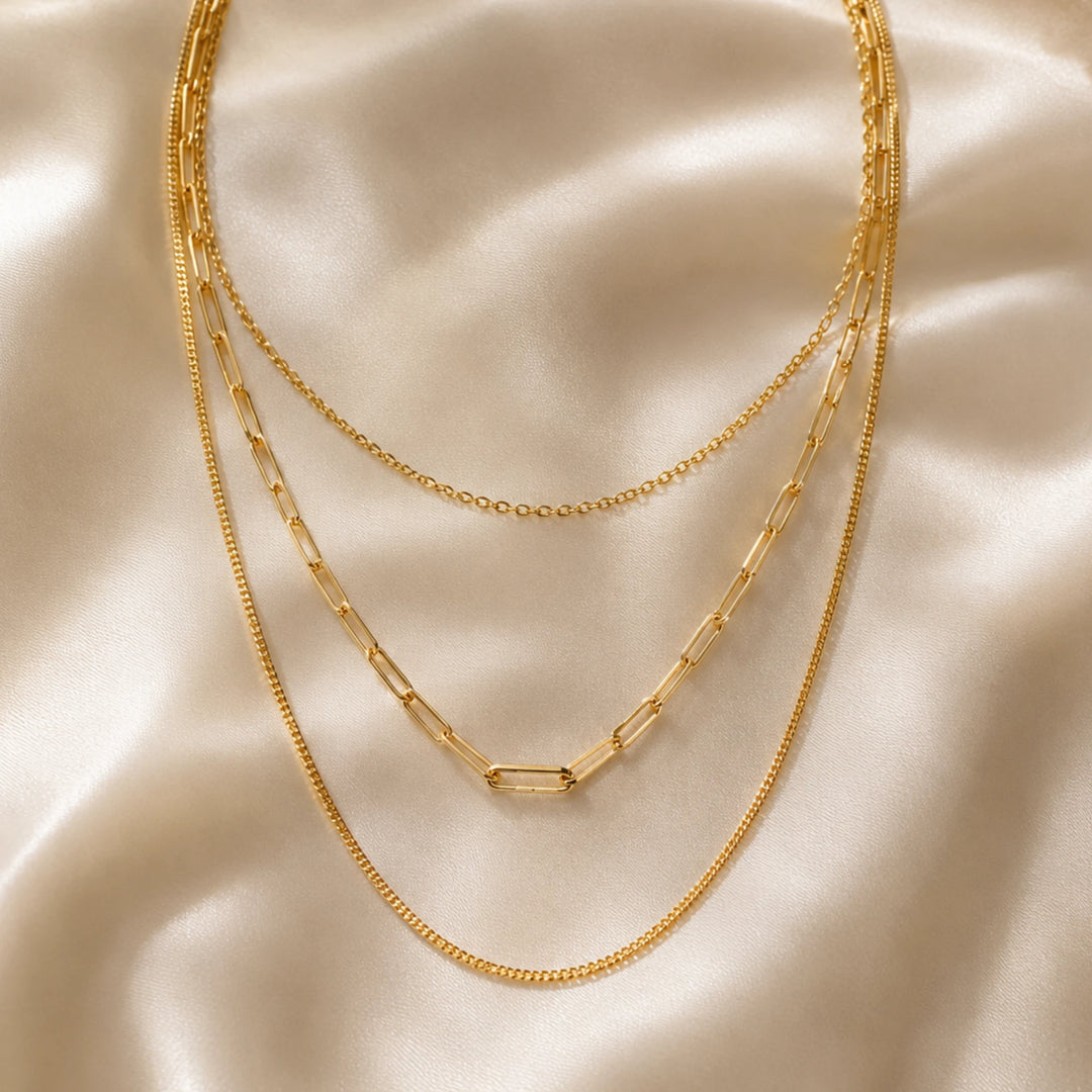 Triple - layer necklace