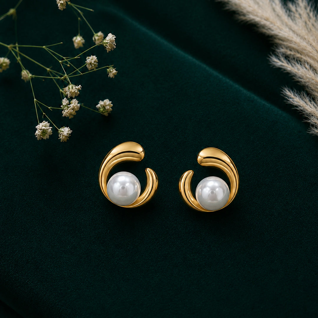Pearl Orbit Earrings