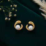 Load image into Gallery viewer, Pearl Orbit Earrings
