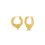 Load image into Gallery viewer, Thick Statement Hoops
