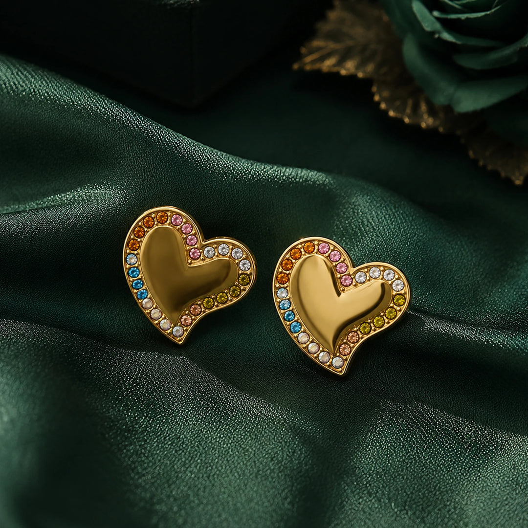 Candy Heart Multi-Color Earrings