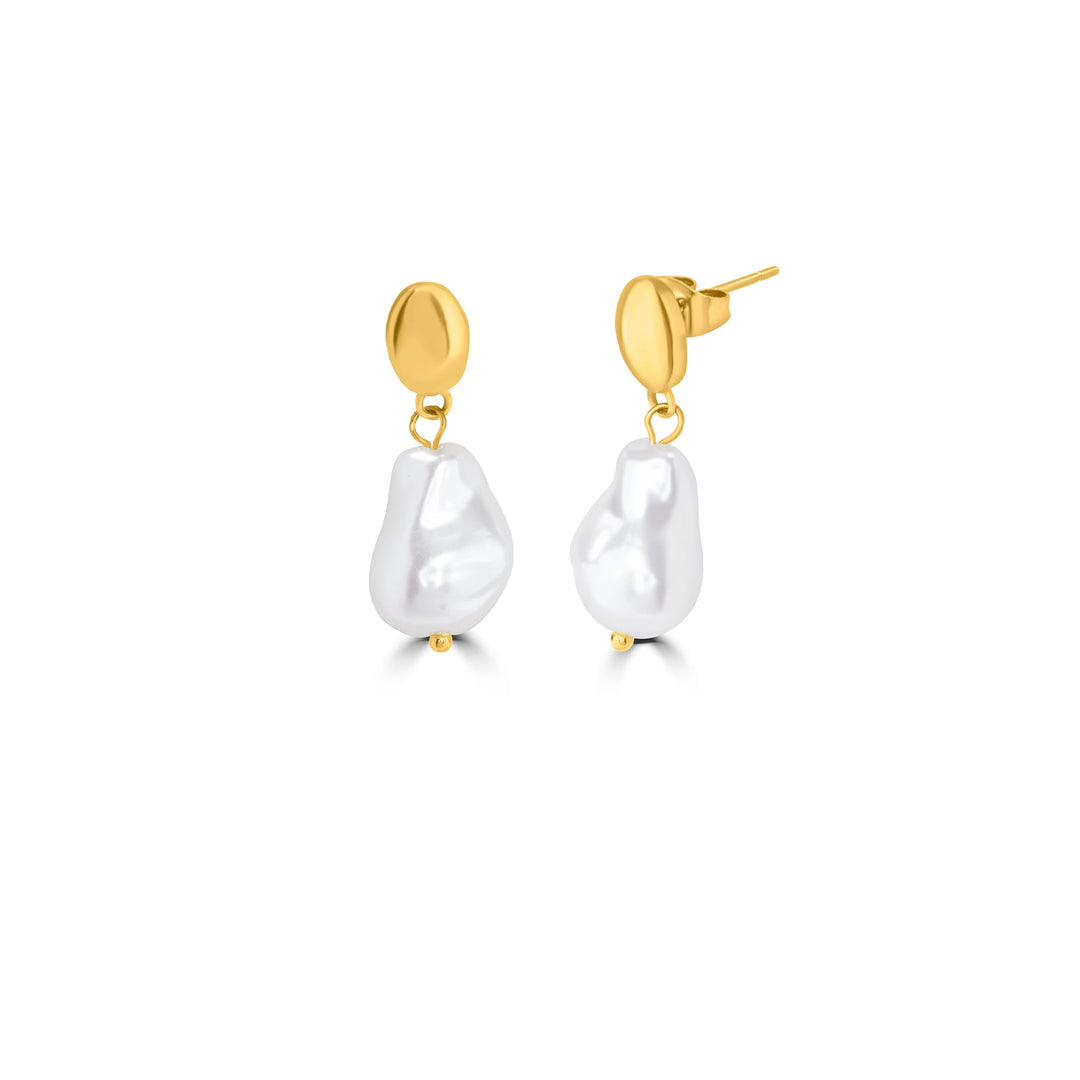 Baroque Pearl Drop Earrings