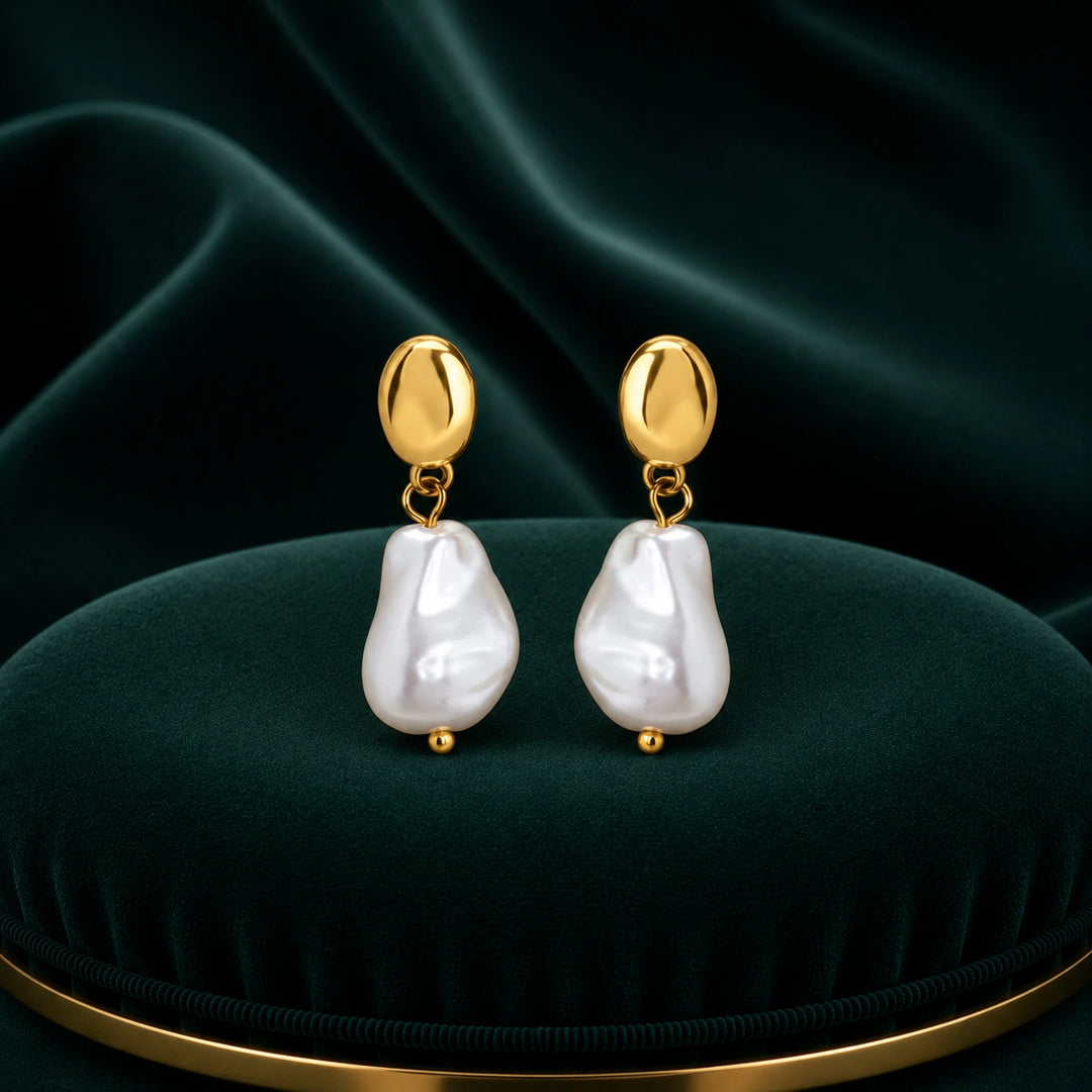 Baroque Pearl Drop Earrings