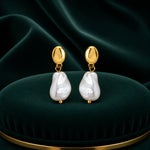 Load image into Gallery viewer, Baroque Pearl Drop Earrings
