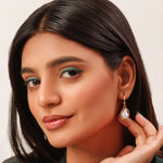 Load image into Gallery viewer, Floating Pearl Loop Earrings
