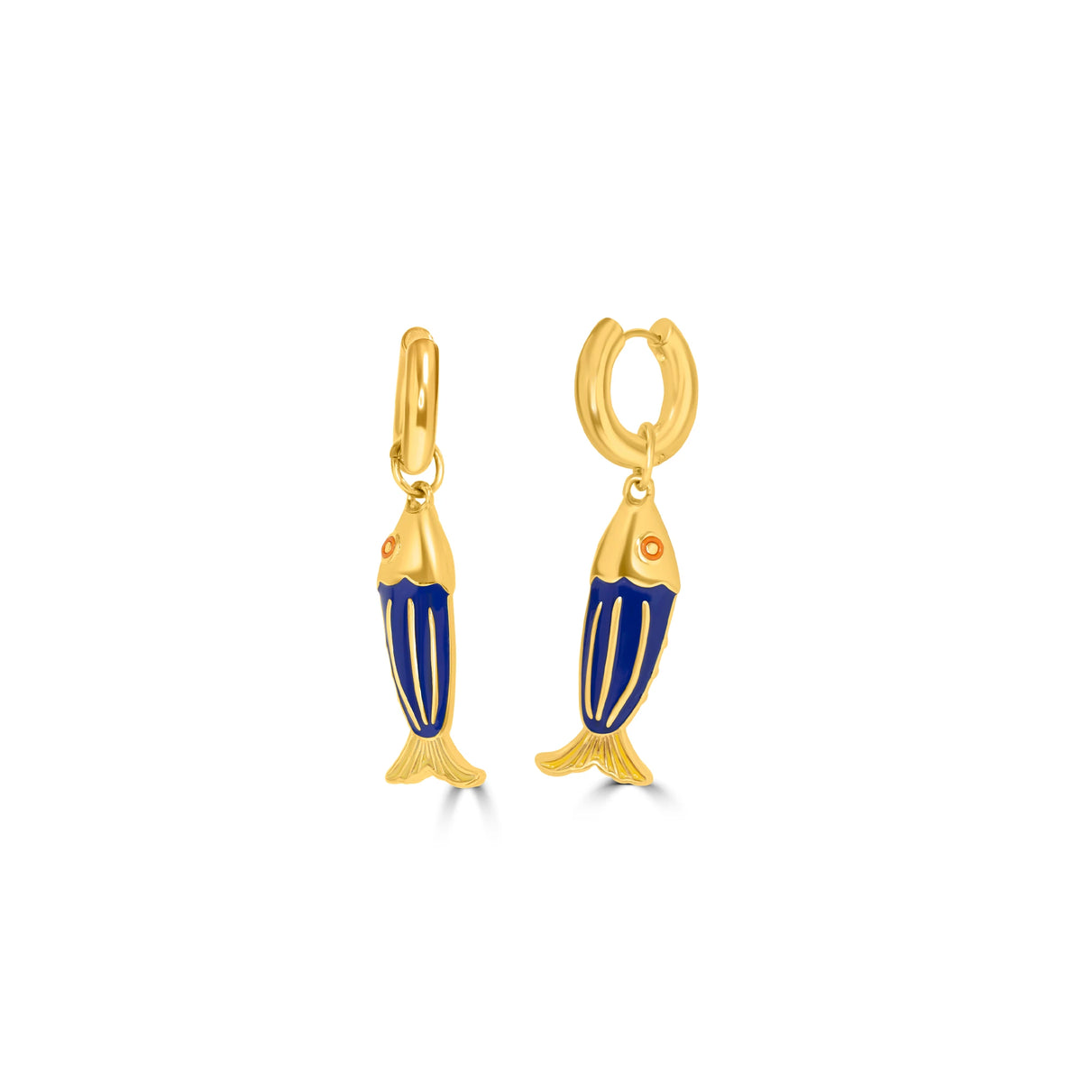 Fish stud earrings
