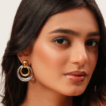 Load image into Gallery viewer, Bicolor Hoop Earrings
