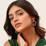 Load image into Gallery viewer, Bicolor Hoop Earrings
