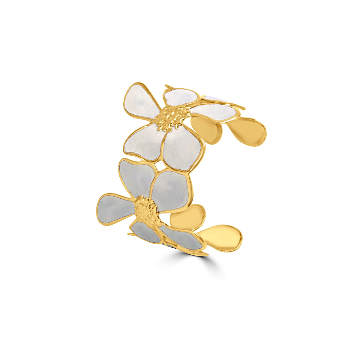 Floral cuff bracelet