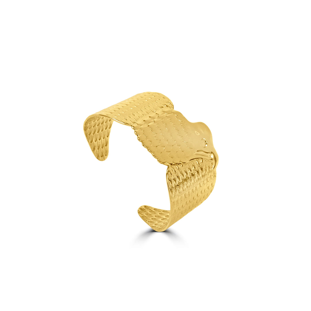 Gold-Plated Eagle Cuff Bracelet