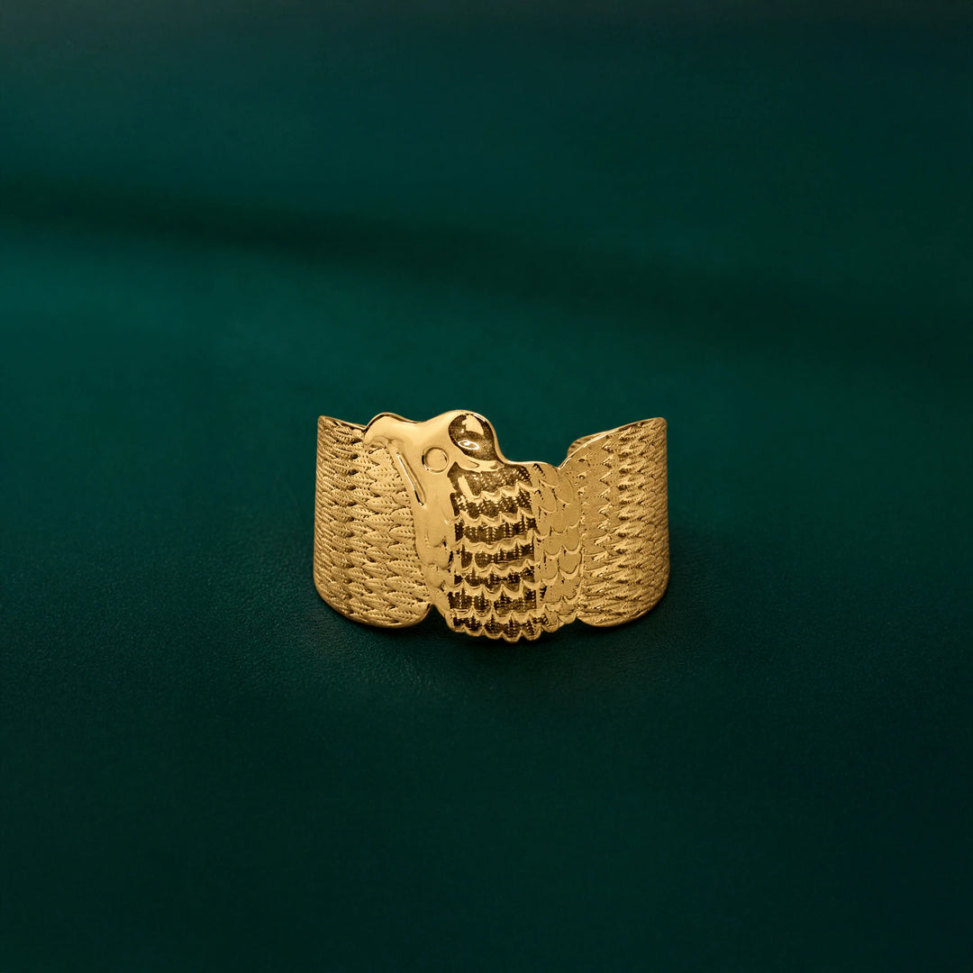 Gold-Plated Eagle Cuff Bracelet