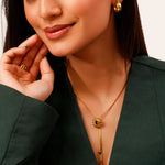 Load image into Gallery viewer, sunburst bolo slider necklace
