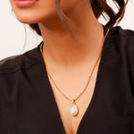 Load image into Gallery viewer, Gold Leaf Pendant
