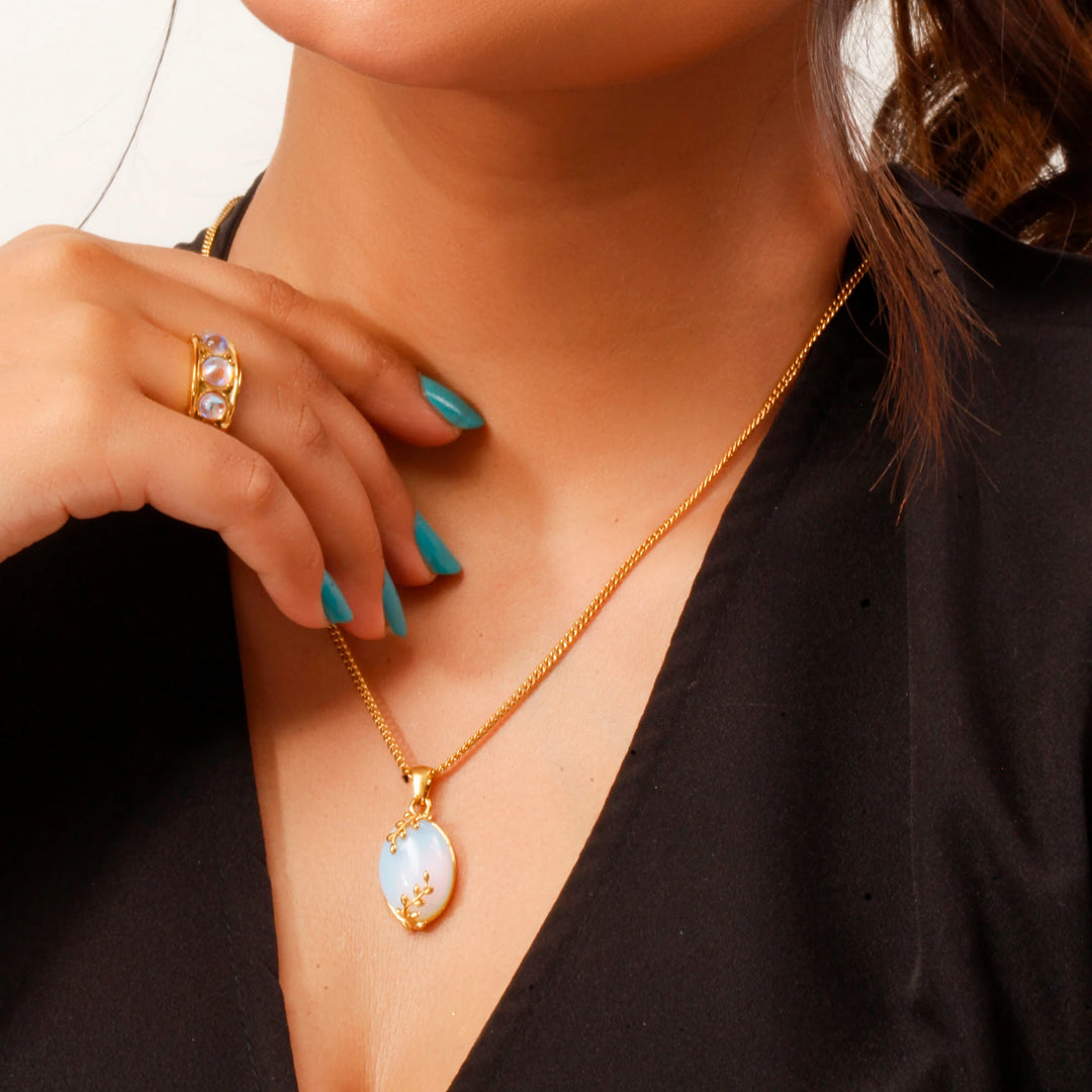 Gold Leaf Pendant