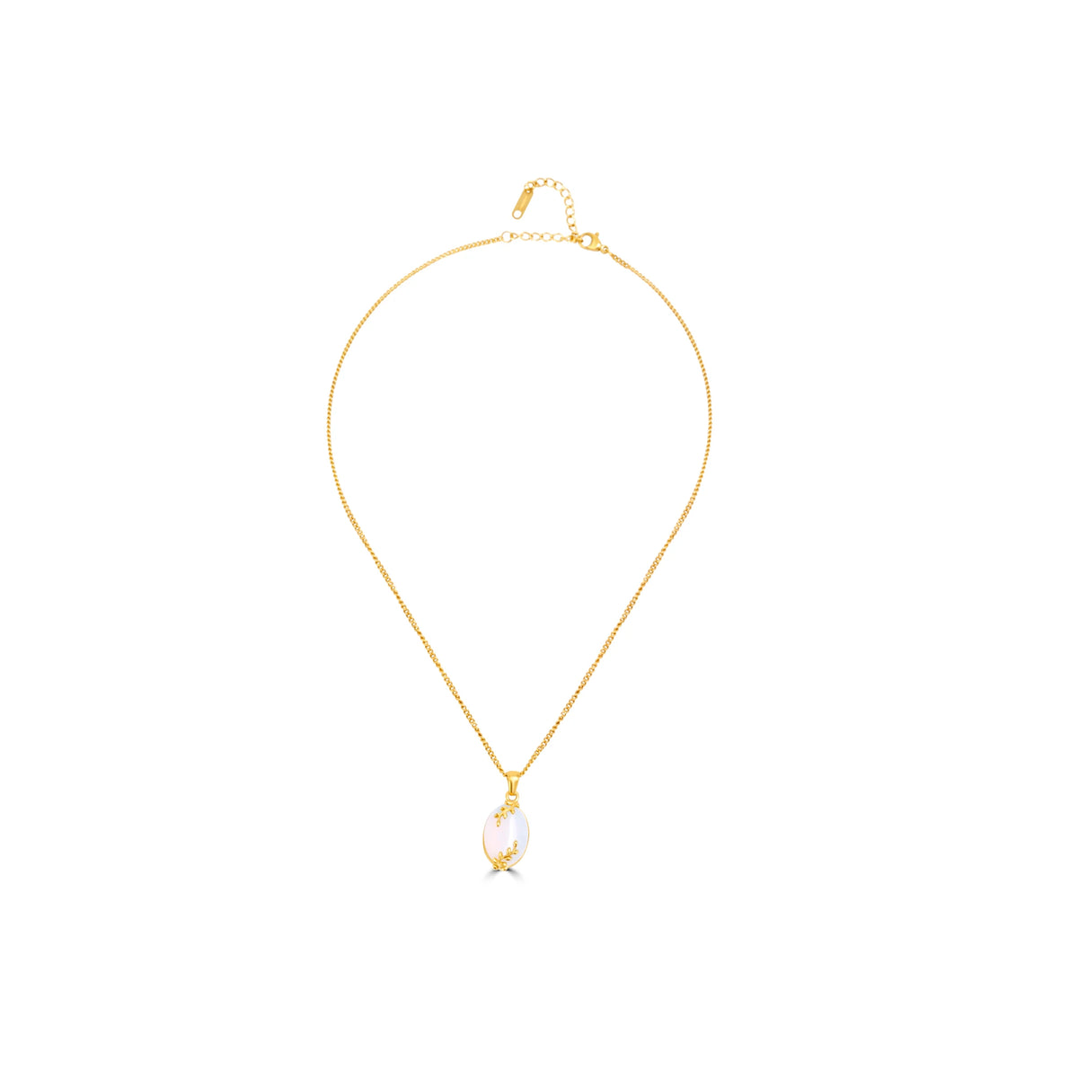 Gold leaf pendant