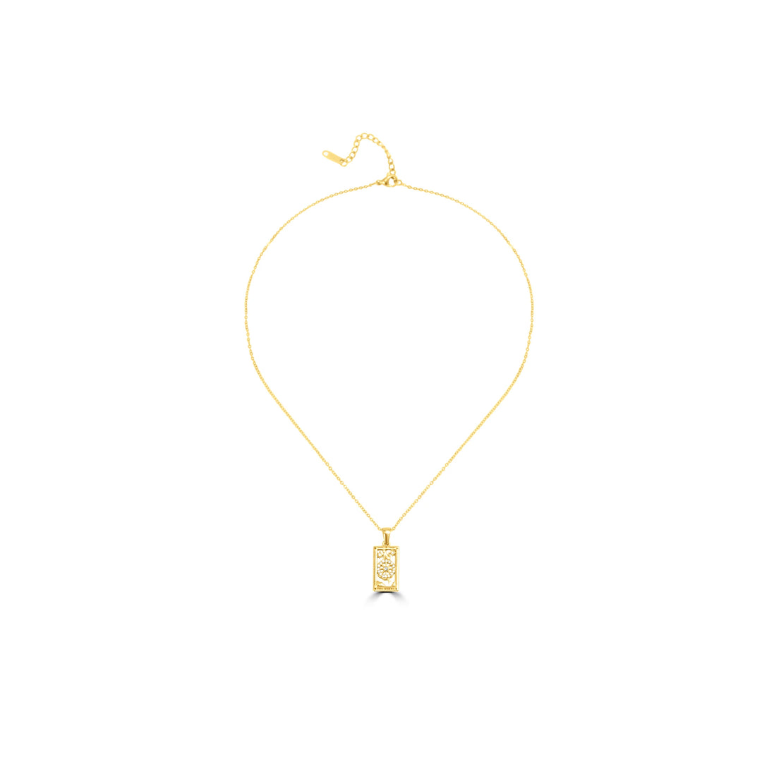 Crystal bar pendant