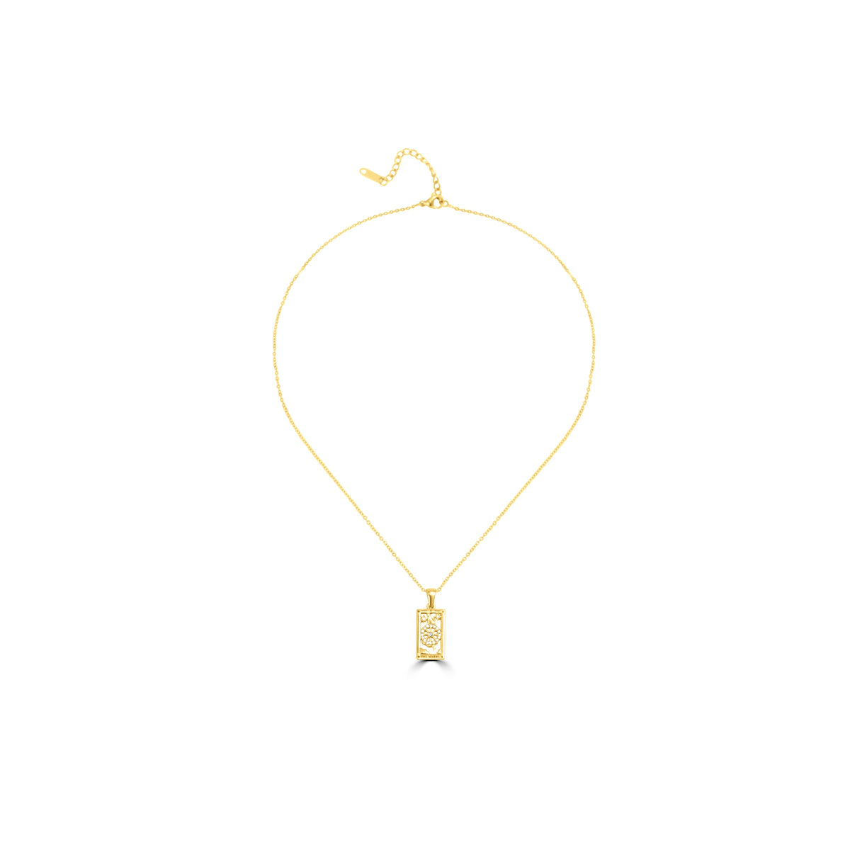 Crystal bar pendant