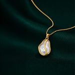 Load image into Gallery viewer, cage pearl pendant necklace
