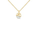 Load image into Gallery viewer, mini palm tree pendant chain
