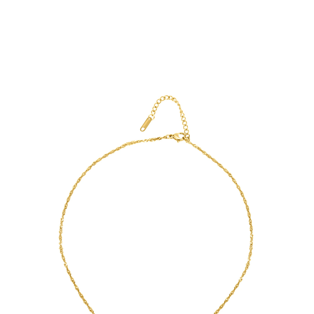 mini palm tree pendant chain