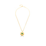 Load image into Gallery viewer, sculpted rose pendant
