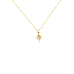 Load image into Gallery viewer, Pink spike pendant necklace
